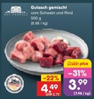 Gulasch gemischt im Angebot bei Netto Marken-Discount in Stendal Gulasch gemischt Angebote von GUT PONHOLZ bei Netto Marken-Discount Stendal für 3,99 €