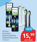 Sonicare Optimal White Aufsteckbürsten von Philips für 15,99 € bei budni im Angebot Sonicare Optimal White Aufsteckbürsten von Philips im aktuellen budni Prospekt
