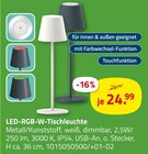 LED-RGB-W-Tischleuchte Angebote bei ROLLER Mainz für 24,99 €