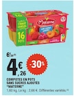 Promo Compotes en pots sans sucres ajoutés à 4,26 € dans le catalogue E.Leclerc à Thiers