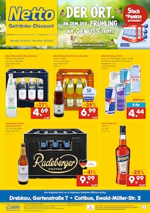 Radeberger im Netto Marken-Discount Prospekt "DER ORT, AN DEM DU IMMER AUSGEZEICHNETE PREISE FINDEST." mit 6 Seiten (Cottbus)