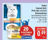 Gourmet Gold Perle oder a la Carte Katzennahrung Angebote von Purina bei Marktkauf Görlitz für 0,49 €