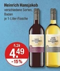 Baden Spätburgunder von Heinrich Hansjakob im aktuellen V-Markt Prospekt für 4,49 €