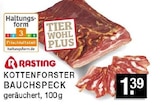 Kottenforster Bauchspeck im Angebot bei E center in Düsseldorf Kottenforster Bauchspeck Angebote von Rasting bei E center Düsseldorf für 1,39 €