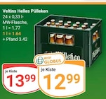 Helles Pülleken im Angebot bei GLOBUS in Nettetal Helles Pülleken Angebote von Veltins bei GLOBUS Nettetal für 12,99 €