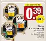 Katzennahrung Angebote von Sheba bei WEZ Löhne für 0,39 €