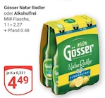 Natur Radler im Angebot bei GLOBUS in Hofheim Natur Radler Angebote von Gösser bei GLOBUS Hofheim für 4,49 €