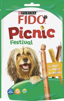 Picnic festival bœuf, poulet, agneau pour chien fido - Géant Casino à Caen Picnic festival bœuf, poulet, agneau pour chien fido en promo chez Géant Casino Caen à 1,05 €