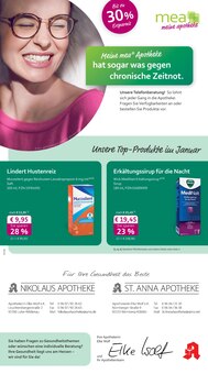 Aktueller mea - meine apotheke Prospekt (Luhe-Wildenau, 4 Seiten zum blättern mea - meine apotheke Prospekt Unsere Januar-Angebote mit 4 Seiten