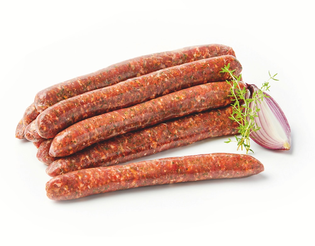 Saucisses crues à cuire charolaises