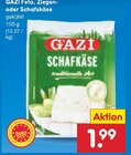 Feta, Ziegen- oder Schafskäse bei Netto Marken-Discount im Prospekt "" für 1,99 €