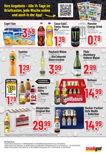 Cola im Trinkgut Prospekt "Aktuelle Angebote" mit 8 Seiten (Bad Homburg (Höhe))