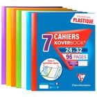 Lot de 7 cahiers Koverbook - CLAIREFONTAINE - Carrefour Lot de 7 cahiers Koverbook - CLAIREFONTAINE à 11,97 € dans le catalogue Carrefour