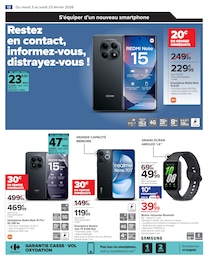 Prix et réduction Smartphone dans le prospectus Carrefour en cours Offre Smartphone dans le catalogue Carrefour du moment à la page 12
