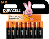 LOT DE 16 PILES POWERBOOST - DURACELL en promo chez Auchan Hypermarché Antibes à 9,23 €