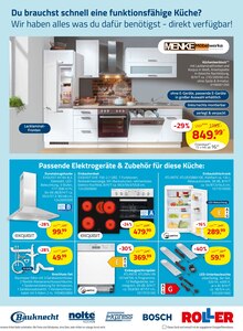 Kühlschrank im ROLLER Prospekt "KÜCHEN - KOMPAKT & PREISWERT" mit 8 Seiten (Willich)