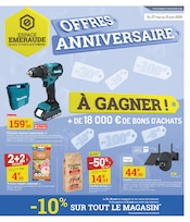 Prospectus Jardineries & Animaleries Espace Emeraude en cours à Pornic et alentours, "OFFRES ANNIVERSAIRE", 4 pages, 27/05/2026 - 13/06/2026 Catalogue Jardineries & Animaleries Espace Emeraude en cours à Pornic et alentours, "OFFRES ANNIVERSAIRE", 4 pages, 27/05/2026 - 13/06/2026