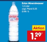 Mineralwasser Angebote von Evian bei Netto Marken-Discount Völklingen für 1,29 €