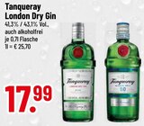 London Dry Gin von Tanqueray im aktuellen Trinkgut Prospekt für 17,99 €