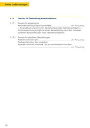 Girokonto im Postbank Prospekt Girokonto im Postbank Prospekt "Preis- und Leistungsverzeichnis" auf Seite 10