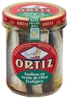 Sardines huile d'olive - 190 g - ORTIZ - NaturéO à Argenteuil Sardines huile d'olive - 190 g - ORTIZ en promo chez NaturéO Argenteuil à 4,99 €