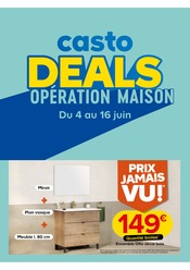 Catalogue Bricolage Castorama en cours à Vitry-sur-Seine et alentours, "casto DEALS : OPÉRATION MAISON", 1 page, 04/06/2025 - 16/06/2025