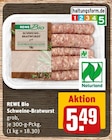 Schweine-Bratwurst im Angebot bei REWE in Erfurt Schweine-Bratwurst Angebote von REWE Bio bei REWE Erfurt für 5,49 €