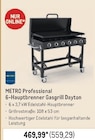 6-Hauptbrenner Gasgrill Dayton Angebote von METRO Professional bei METRO Eisenach für 559,29 €