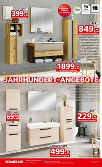 Badmöbel im Segmüller Prospekt "Highlight Angebote" mit 28 Seiten (München)
