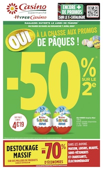 Prospectus Casino Supermarchés de la semaine "OUI À LA CHASSE AUX PROMOS DE PÂQUES !" avec 1 pages, valide du 26/03/2024 au 07/04/2024 pour Lyon et alentours