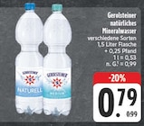Natürliches Mineralwasser Naturell im Angebot bei EDEKA in Coburg Natürliches Mineralwasser Naturell Angebote von Gerolsteiner bei EDEKA Coburg für 0,79 €