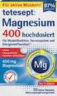 Magnesium 400 hochdosiert im tegut Prospekt Magnesium 400 hochdosiert von tetesept im aktuellen tegut Prospekt für 2,29 €
