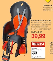 Fahrrad-Kindersitz bei Jawoll in Cuxhaven Fahrrad-Kindersitz im Angebot bei Jawoll Cuxhaven für 39,99 €