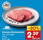 Aktuelle Schweinefleisch Angebote bei Netto Marken-Discount in Fürth Aktuelles Schweine-Minutensteaks Angebot bei Netto Marken-Discount in Fürth ab 2,39 €