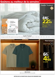 Prix et réduction Couette 4 Saisons dans le prospectus Carrefour en cours Offre Couette 4 Saisons dans le catalogue Carrefour du moment à la page 81
