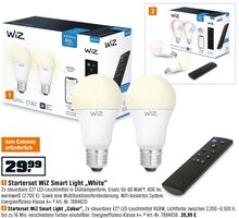 Starterset WiZ Smart Light „White“ oder „Colour“ bei OBI in Herne Starterset WiZ Smart Light „White“ oder „Colour“ im Angebot bei OBI Herne für 29,99 €
