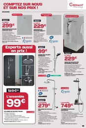 Promos Colonne De Douche dans le catalogue "POUR BIEN RÉNOVER COMPTEZ SUR NOUS..." de Gedimat Colonne De Douche en promo dans le catalogue Gedimat à la page 7