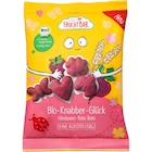 Himbeeren im dm-drogerie markt Prospekt Kindersnack Knabber-Glück Himbeere & Rote Bete ab 3 Jahren von FruchtBar im aktuellen dm-drogerie markt Prospekt für 2,15 €