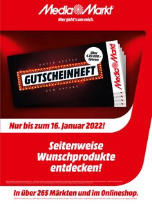 Media-Markt Prospekt für Donaueschingen: GUTSCHEINHEFT, 27 Seiten, 01.01.2022 - 16.01.2022