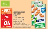 Boisson bio amande sans sucres - Bjorg - Netto Boisson bio amande sans sucres - Bjorg à 0,54 € dans le catalogue Netto