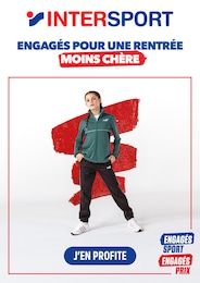 Prospectus Intersport, "ENGAGÉS POUR UNE RENTRÉE MOINS CHÈRE" à Parthenay et alentours, 1 page, 17/08/2026 - 13/09/2026 Catalogue Intersport "ENGAGÉS POUR UNE RENTRÉE MOINS CHÈRE" à Parthenay et alentours, 1 page, 17/08/2026 - 13/09/2026