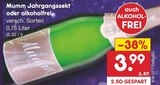 Jahrgangssekt Angebote von Mumm bei Netto Marken-Discount Kaufbeuren für 3,99 €
