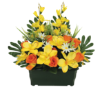Jardinière boutons de rose, orchidées et glaeuil en promo chez Maxi Bazar Neuilly-sur-Seine à 29,99 €