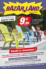 Catalogue Bazarland à Perpignan, avec 8 pages Prospectus Bazarland à Perpignan, "Bientôt la réouverture !", 8 pages, 28/04/2020 - 14/06/2020