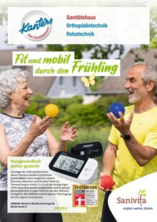 Sanitätshaus Kanters GmbH & Co. KG Prospekt Fit und mobil durch den Frühling mit  Seiten