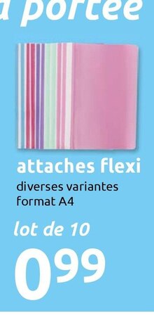 attaches flexi - Action à Toulouse attaches flexi en promo chez Action Toulouse à 0,99 €