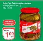 Gewürzgurken Auslese Angebote von Jeden Tag bei GLOBUS Jena für 1,09 €