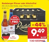 Netto Marken-Discount - Radeberger Pilsner Angebot im Prospekt Radeberger Pilsner bei Netto Marken-Discount im Prospekt "" für 9,49 €