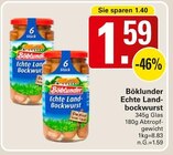 Echte Landbockwurst Angebote von Böklunder bei WEZ Löhne für 1,59 €