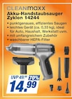 Akku-Handstaubsauger Zyklon 14244 Angebote von CLEANmaxx bei famila Nordost Falkensee für 14,99 €